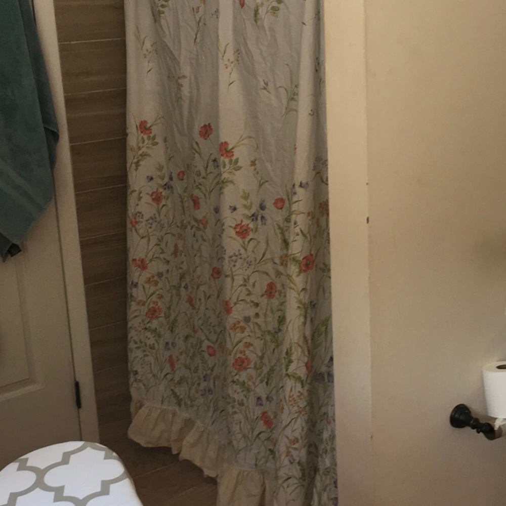 Laura Ashley Floral cotton shower curtain
